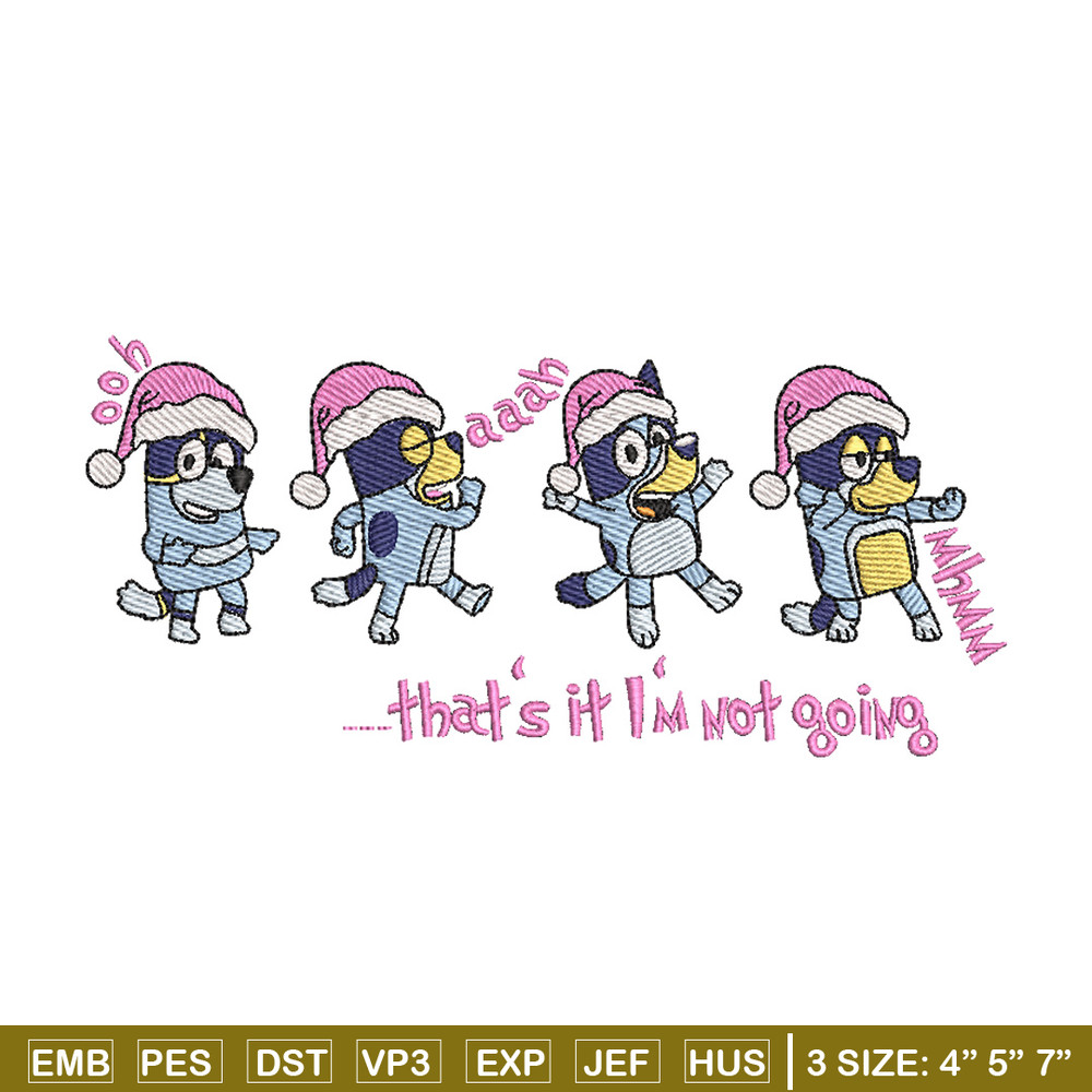Bluey dance embroidery design, Bluey embroidery, Chrismas design, Embroidery file, Embroidery shirt,Digital download.jpg