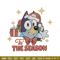 Bluey gift embroidery design, Bluey embroidery, Chrismas design, Embroidery file, Embroidery shirt, Digital download.jpg