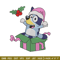 Bluey merry embroidery design, Bluey embroidery, Chrismas design, Embroidery file, Embroidery shirt, Digital download.jpg