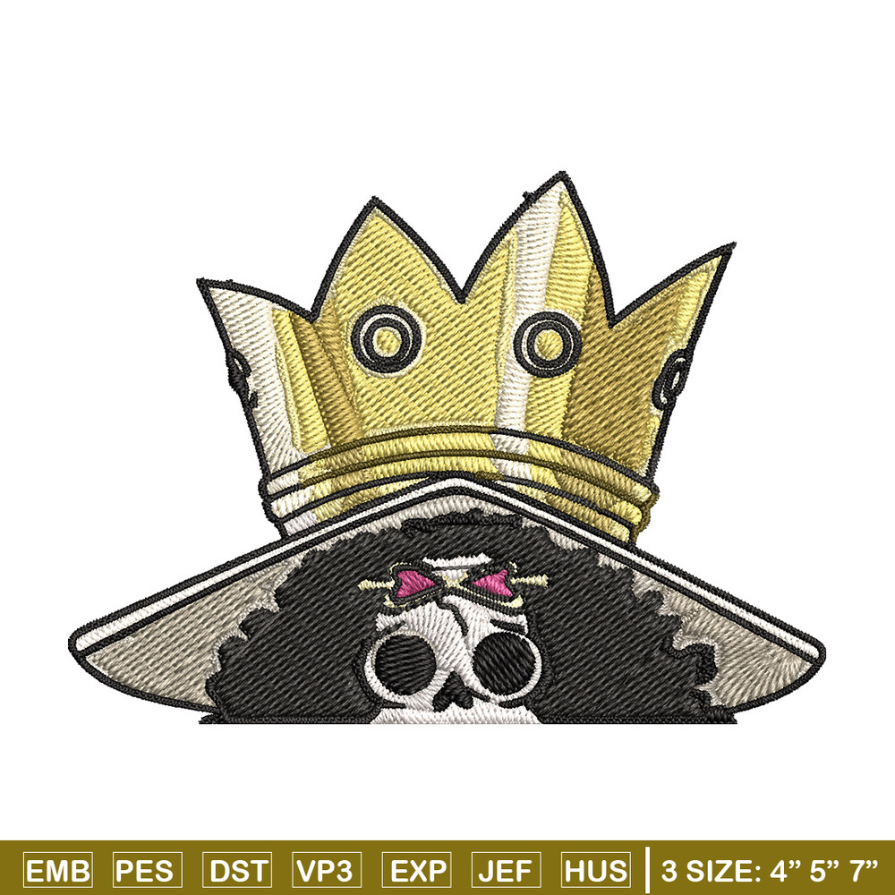 Brook Peeker Embroidery Design, One piece Embroidery, Embroidery File, Anime Embroidery, Anime shirt, Digital download..jpg