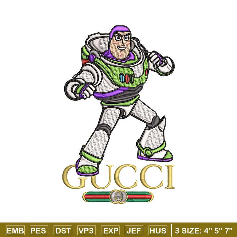 Buzz lightyear Gucci Embroidery design, Buzz lightyear Embroidery, cartoon design, Embroidery File, Instant download..jpg