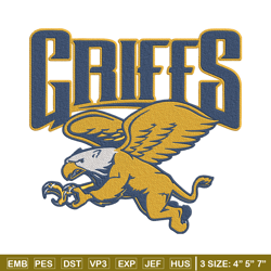 Canisius College logo embroidery design, Sport embroidery, logo sport embroidery, Embroidery design,NCAA embroidery