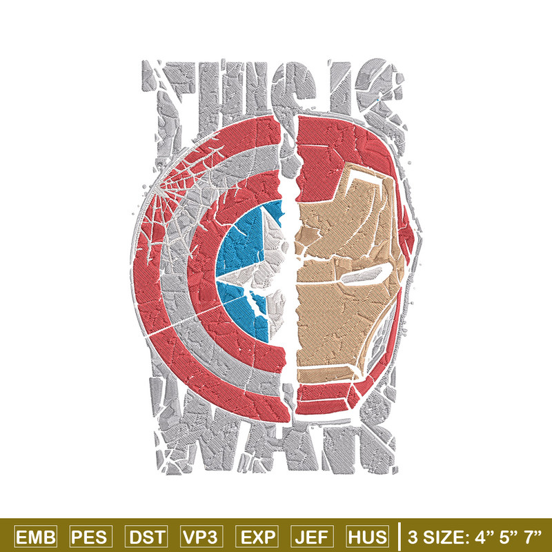 Captain x iron man Embroidery Design, Marvel Embroidery, Embroidery File, Anime Embroidery, Anime shirt,Digital download.jpg