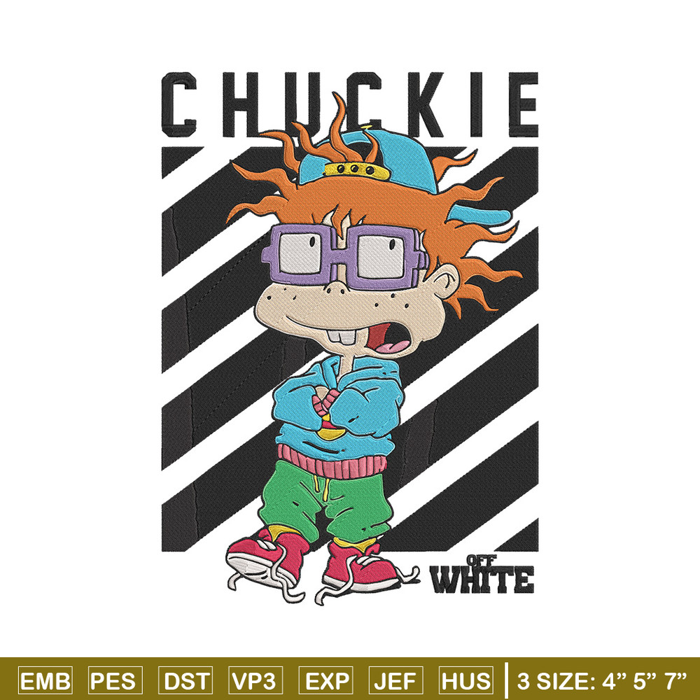Chuckie Finster Embroidery Design, Rugrats Embroidery, Embroidery File, Anime Embroidery, Anime shirt,Digital download..jpg