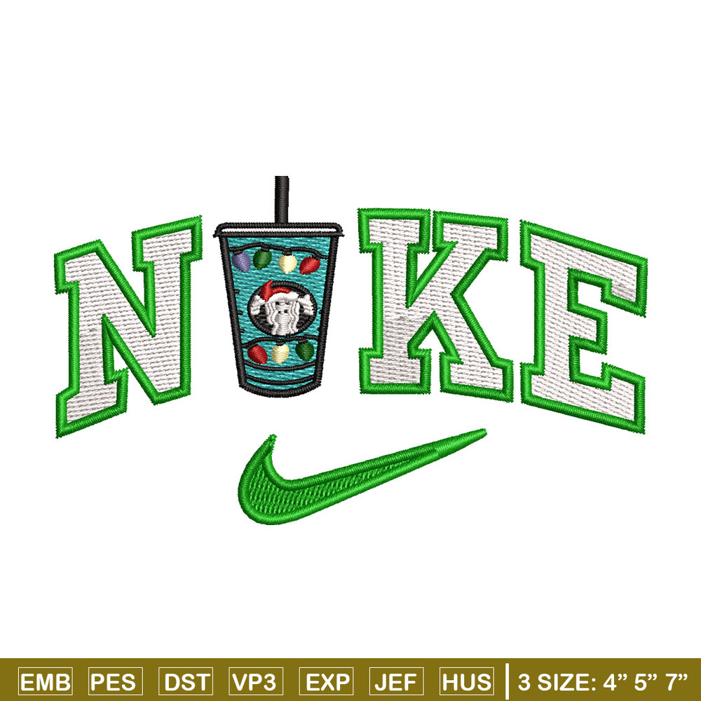 Cup green x nike embroidery design, Cup embroidery, Nike design, Embroidery shirt, Embroidery file, Digital download.jpg