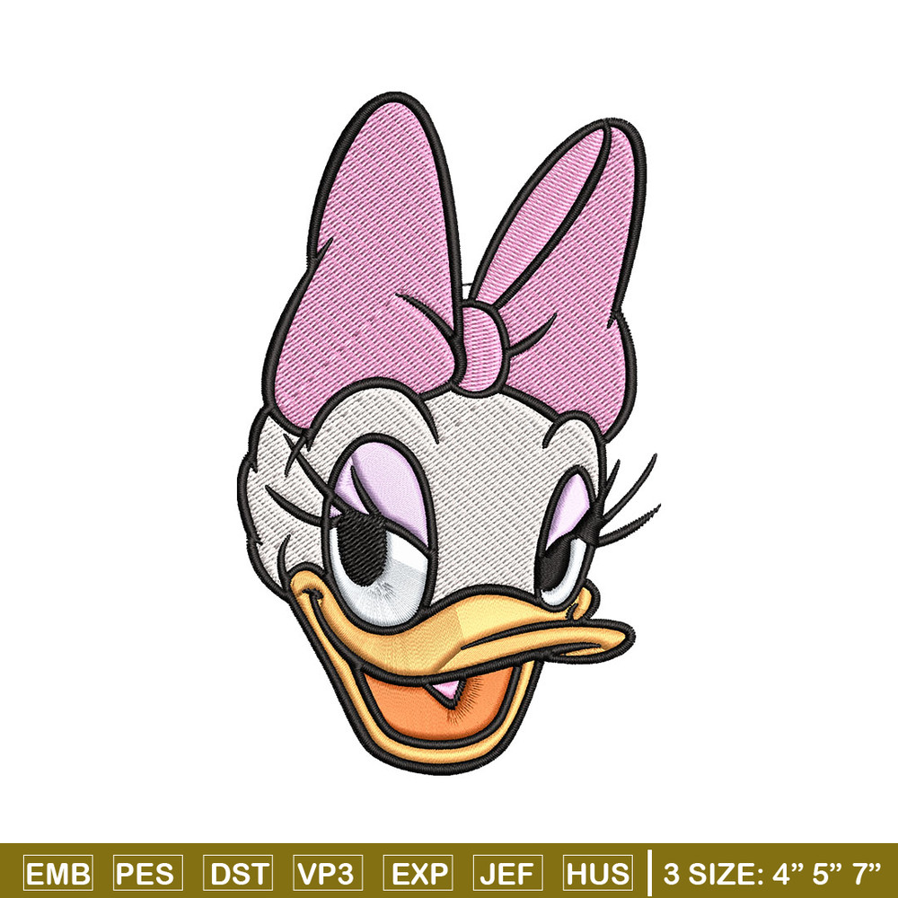 Daisy Duck Embroidery Design, Disney Embroidery, Embroidery design, cartoon shirt, Embroidery File, Digital download..jpg