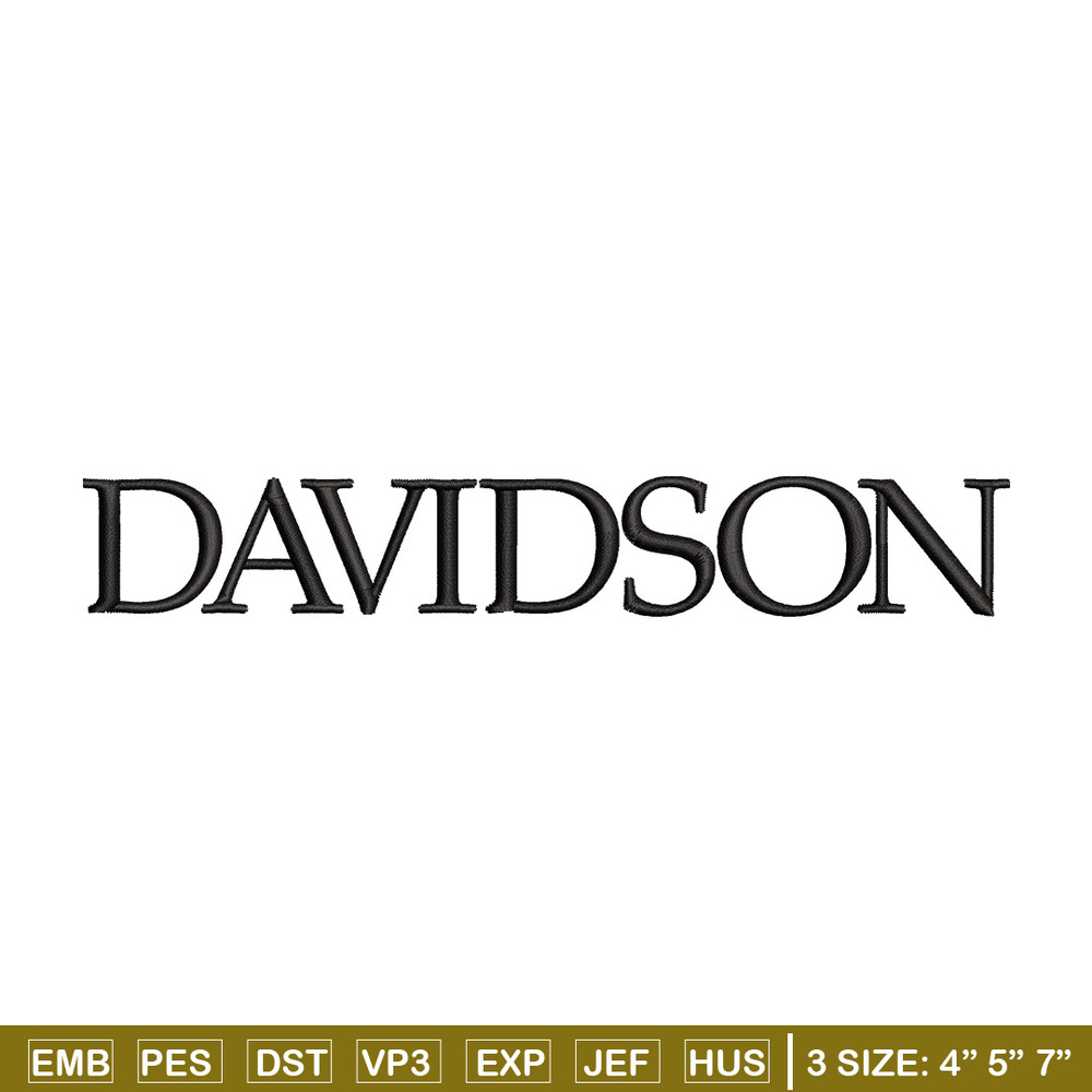 Davidson logo embroidery design, Logo embroidery, Sport embroidery, logo sport embroidery, Embroidery design.jpg