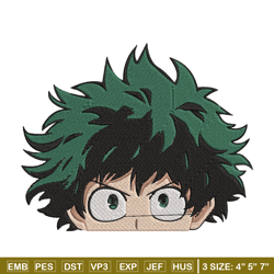Deku face Embroidery Design, Mha Embroidery, Embroidery File, Anime Embroidery, Anime shirt, Digital download