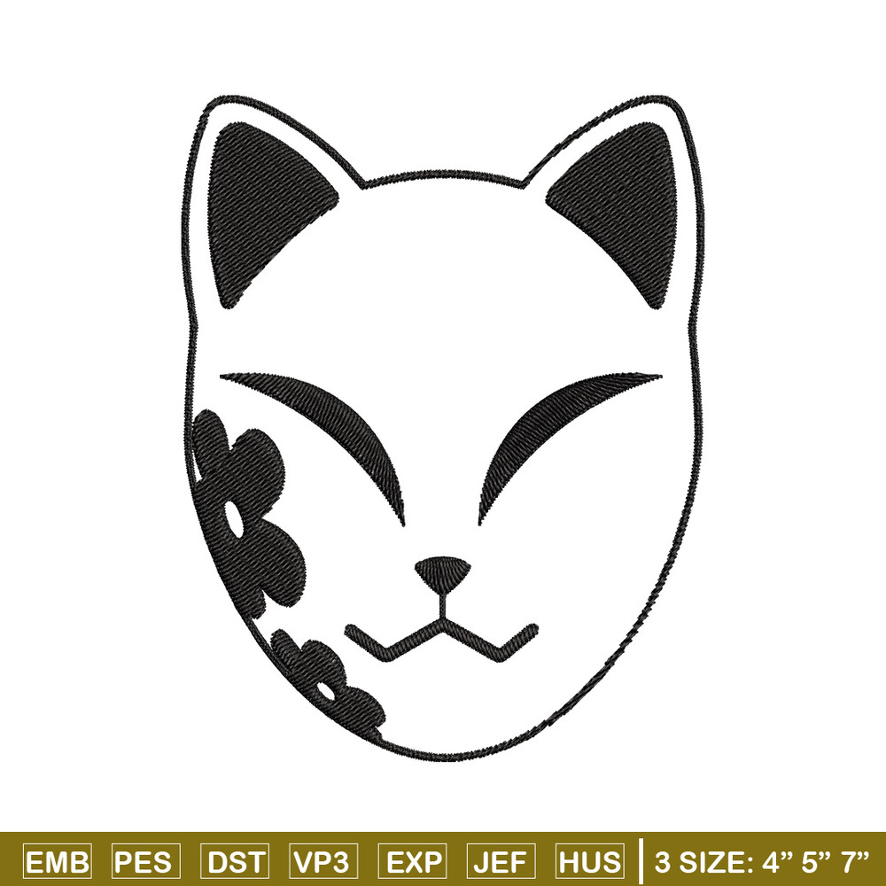 Demon Slayer mask Embroidery Design, Demon slayer Embroidery, Embroidery File, Anime Embroidery, Digital download.jpg