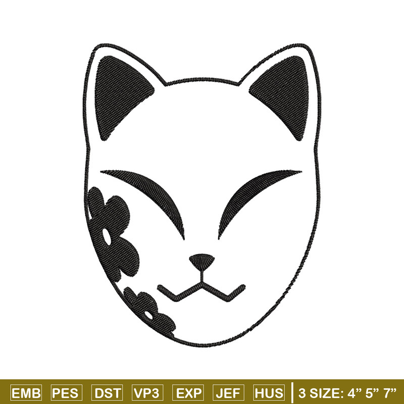 Demon Slayer mask Embroidery Design, Demon slayer Embroidery, Embroidery File, Anime Embroidery, Digital download.jpg