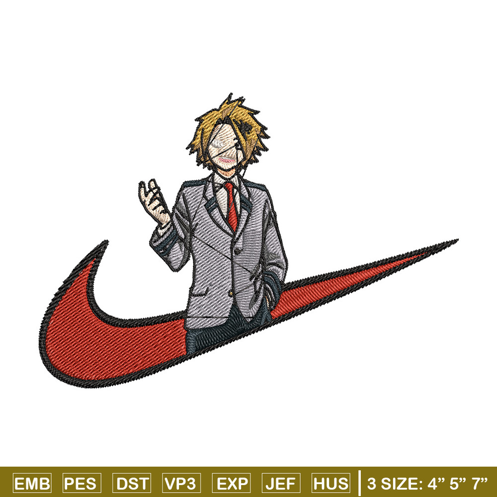 Denki x nike Embroidery Design, Mha Embroidery, Embroidery File, Nike Embroidery, Anime shirt, Digital download.jpg