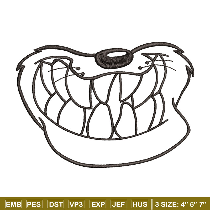 Dog black white embroidery design, cartoon embroidery, cartoon design, Embroidery file, cartoon shirt, Instant download.jpg