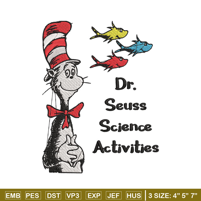 Dr Seuss Science activities Embroidery Design, Dr Seuss Embroidery, Embroidery File, Embroidery design, Digital download.jpg