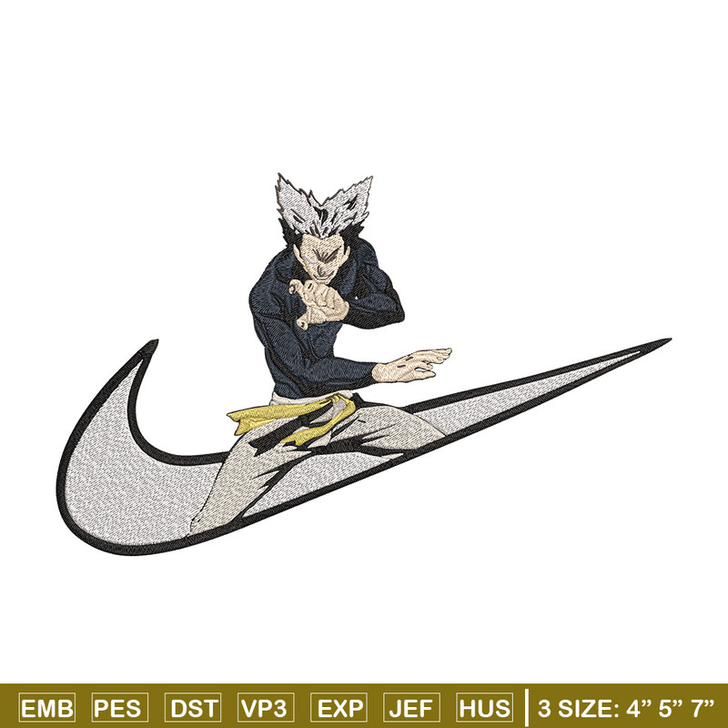 Garou x nike Embroidery Design, One punch man Embroidery, Embroidery File,Nike Embroidery, Anime shirt, Digital download.jpg