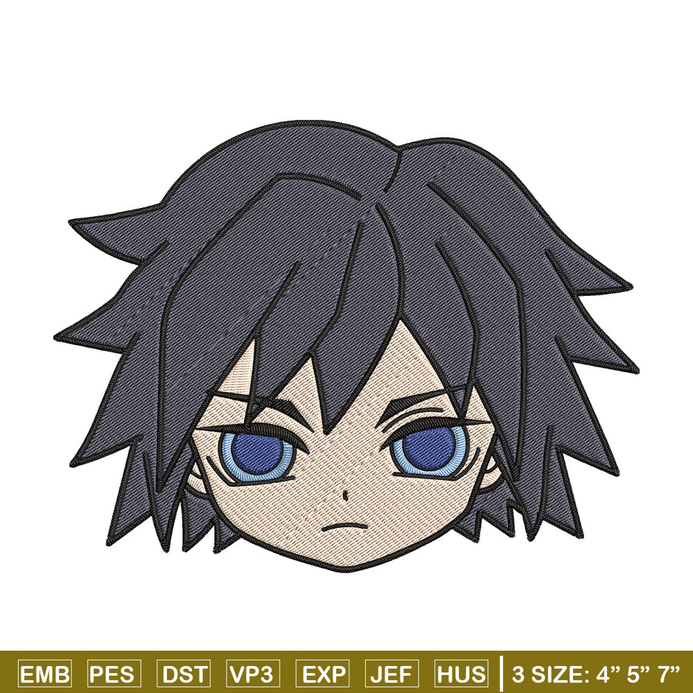 Giyuu chibi Embroidery Design,Demon slayer Embroidery,Embroidery File,Anime Embroidery,Anime shirt, Digital download.jpg