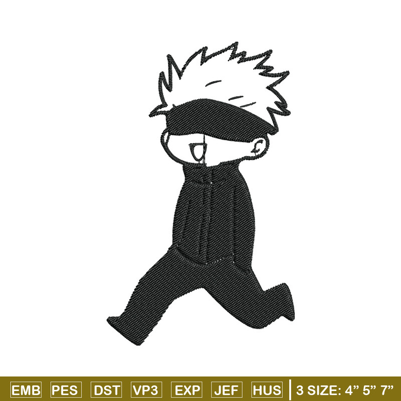 Gojo cute Embroidery Design, Jujutsu Embroidery, Embroidery File, Anime Embroidery, Anime shirt, Digital download.jpg