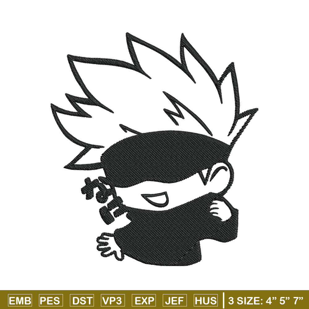 Gojo cute Embroidery Design,Jujutsu Embroidery, Embroidery File, Anime Embroidery, Anime shirt, Digital download.jpg