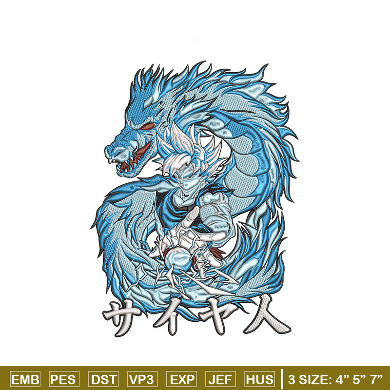 Goku dragon Embroidery Design, Dragonball Embroidery, Embroidery File, Anime Embroidery, Anime shirt, Digital download.jpg