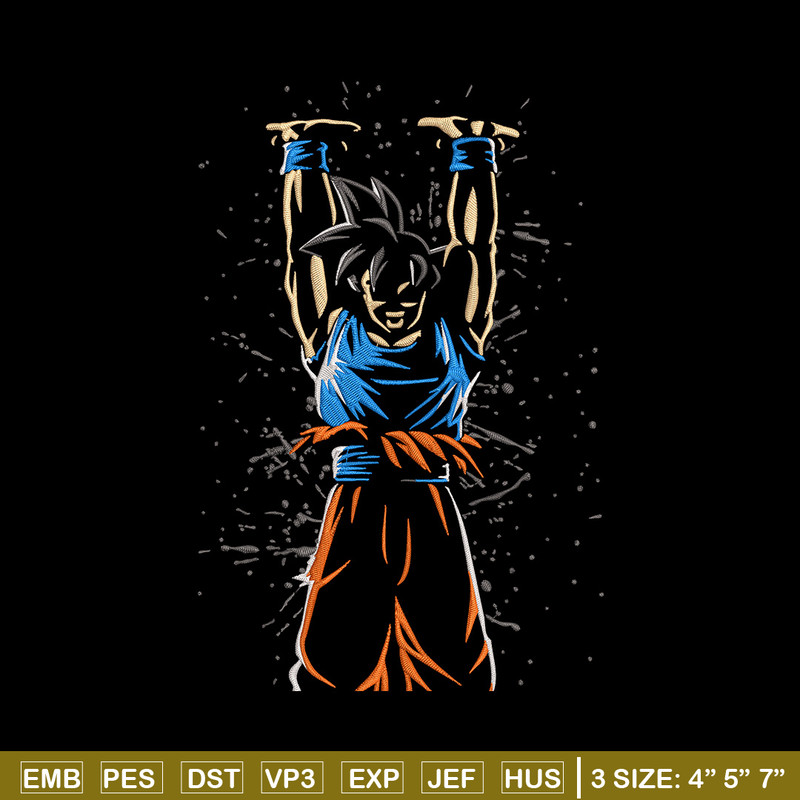 Goku genkidama Embroidery Design, Dragonball Embroidery,Embroidery File, Anime Embroidery, Anime shirt, Digital download.jpg