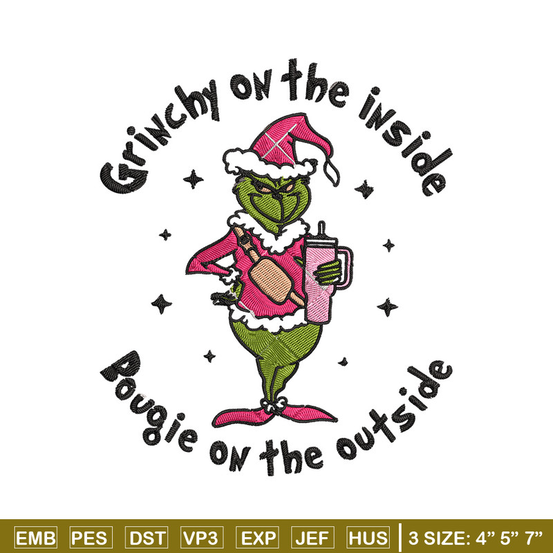 Grinchy Embroidery Design, Grinch Embroidery, Embroidery File, Chrismas Embroidery, Anime shirt, Digital download.jpg