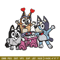 Happy birthday bluey Embroidery, Bluey Embroidery, Embroidery File, cartoon shirt, cartoon design, Digital download..jpg
