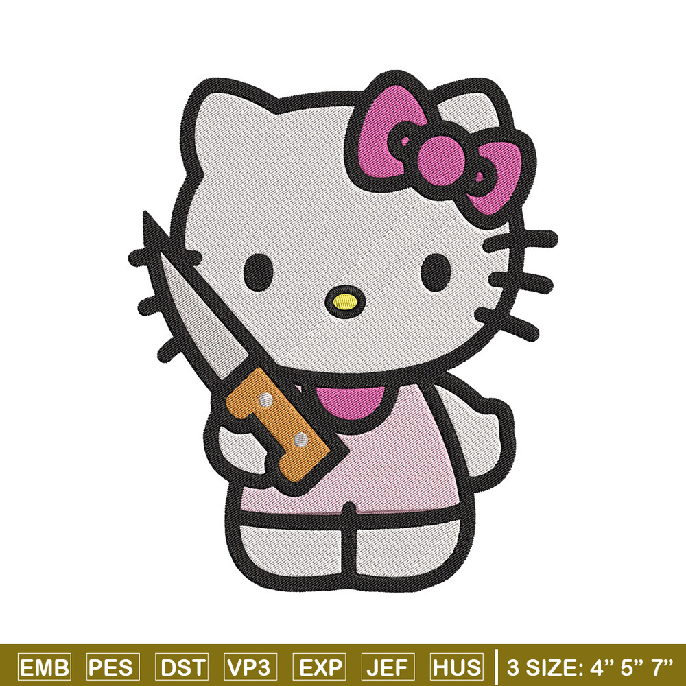 Hello kitty knife Embroidery Design, Hello kitty Embroidery, Embroidery File, Anime Embroidery, Digital download..jpg
