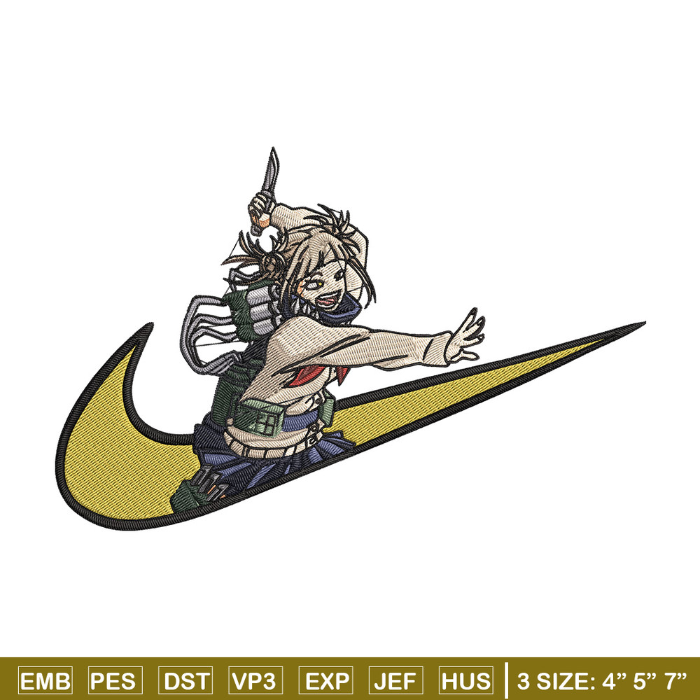Himiko toga x nike Embroidery Design, Mha Embroidery, Embroidery File, Nike Embroidery, Anime shirt, Digital download.jpg