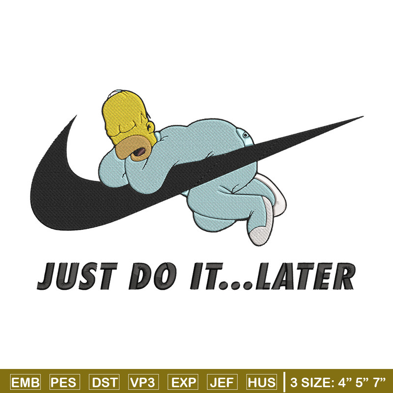 Homer x nike Embroidery Design, Simpson Embroidery, Embroidery File, Nike Embroidery, Anime shirt, Digital download..jpg