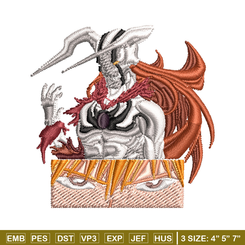 Ichigo demon Embroidery Design, Bleach Embroidery, Embroidery File, Anime Embroidery, Anime shirt, Digital download.jpg