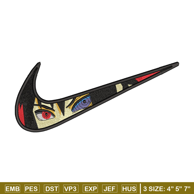 Itachi Uchiha nike embroidery design, Naruto embroidery, Nike design, Logo shirt, anime shirt, digital download.jpg