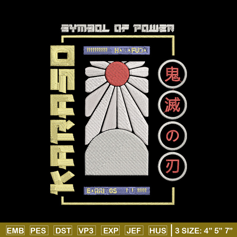 Japan Flag Embroidery Design, Flag Embroidery, Embroidery File, Anime Embroidery, Anime shirt, Digital download.jpg