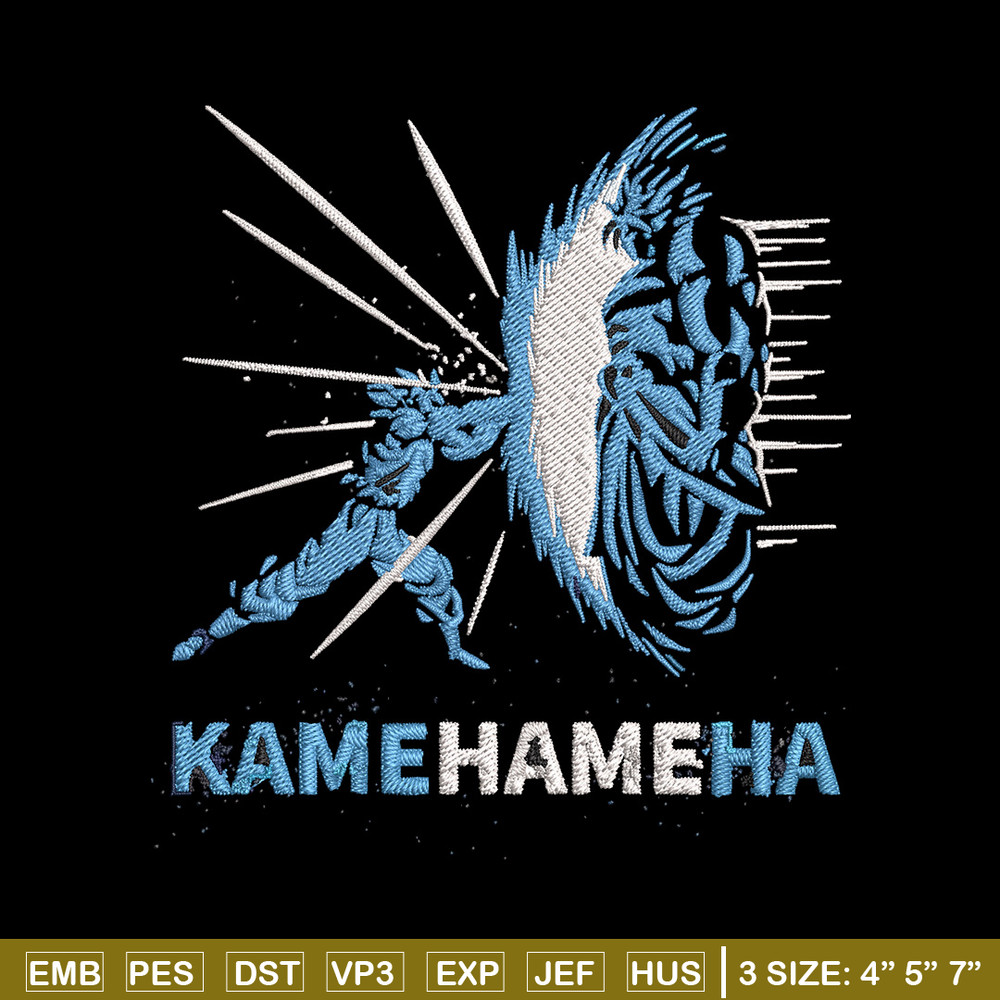 Kamehameha Embroidery Design, Dragonball Embroidery, Embroidery File, Anime Embroidery, Anime shirt, Digital download.jpg