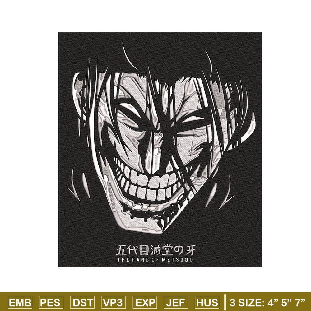 Kanoh Agito Embroidery Design,Kengan Ashura Embroidery, Embroidery File, Anime Embroidery, Anime shirt, Digital download.jpg