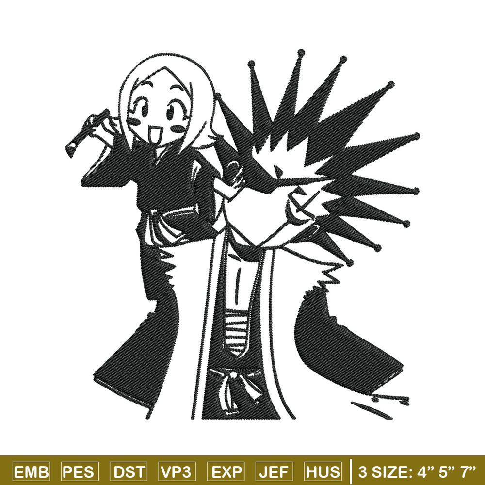 Kenpachi chibi Embroidery Design, Bleach Embroidery, Embroidery File, Anime Embroidery, Anime shirt, Digital download.jpg