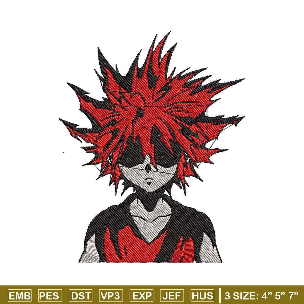 Killua Embroidery Design, Hunter x hunter Embroidery, Embroidery File, Anime Embroidery, Anime shirt, Digital download..jpg