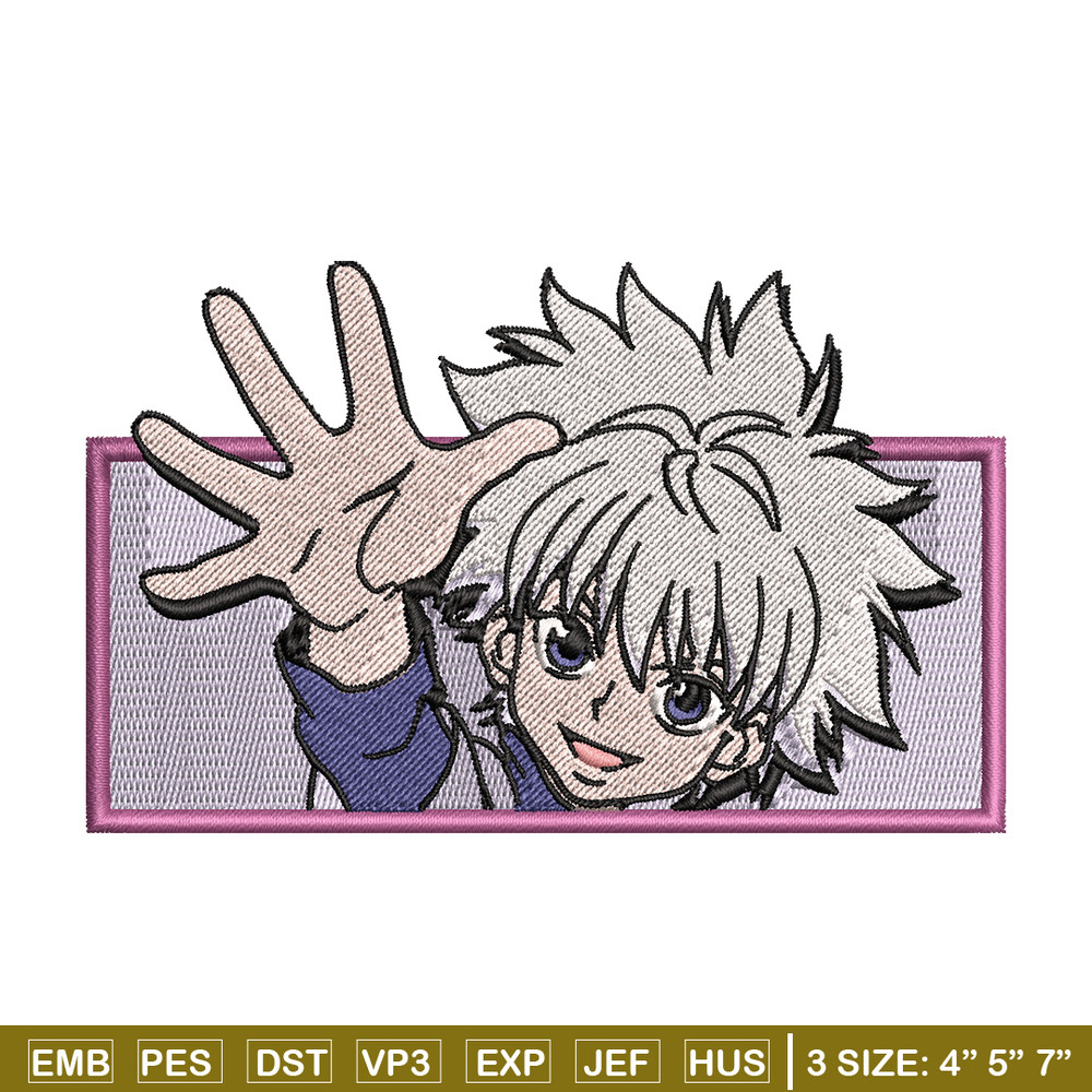Killua nike embroidery design, Hunter x hunter embroidery, nike design, Logo shirt, anime shirt, digital download.jpg