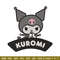 Kuromi logo Embroidery Design, Hello kitty Embroidery, Embroidery File, Anime Embroidery, Anime shirt, Digital download.jpg