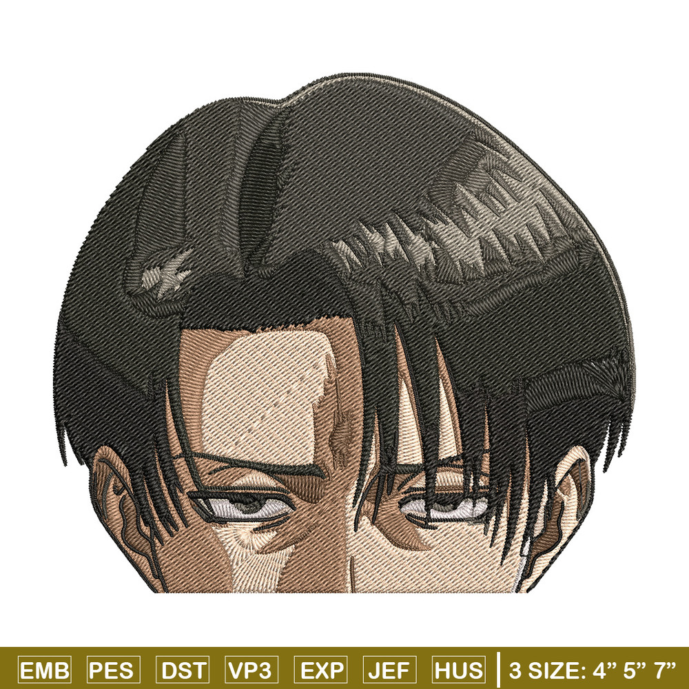 Levi Peeker Embroidery Design, Aot Embroidery, Embroidery File, Anime Embroidery, Anime shirt, Digital download..jpg