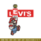 Levi's Mario Embroidery design, Levi's Mario Embroidery, cartoon design, Embroidery File, Levi's logo, Instant download.jpg