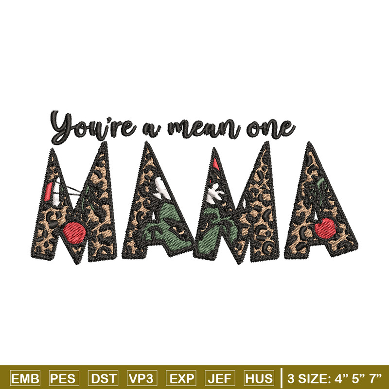 Mama Grinch Embroidery design, Mama Grinch Embroidery, logo design, Embroidery File, logo shirt, Instant download..jpg