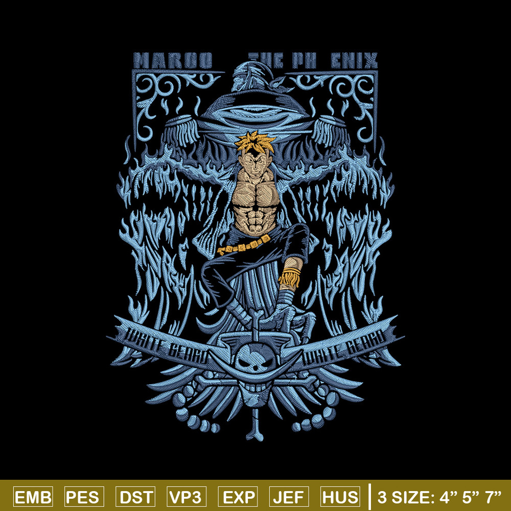 Marco poster Embroidery Design,One piece Embroidery, Embroidery File, Anime Embroidery, Anime shirt, Digital download.jpg