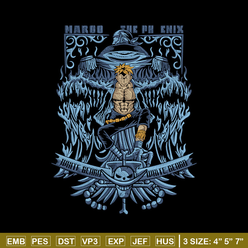 Marco poster Embroidery Design,One piece Embroidery, Embroidery File, Anime Embroidery, Anime shirt, Digital download.jpg
