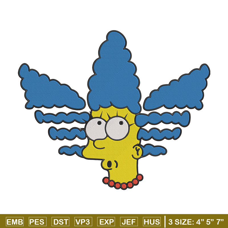 Marge Simpson Embroidery Design, Simpson Embroidery, Embroidery File, Anime Embroidery, Adidas shirt, Digital download.jpg