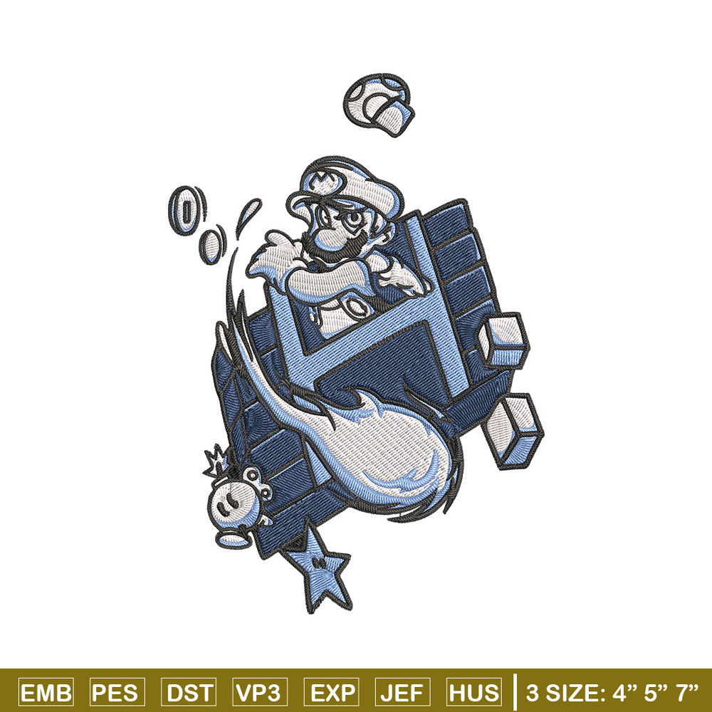 Mario poster Embroidery Design, Mario Embroidery, Embroidery File, Anime Embroidery, Anime shirt, Digital download.jpg