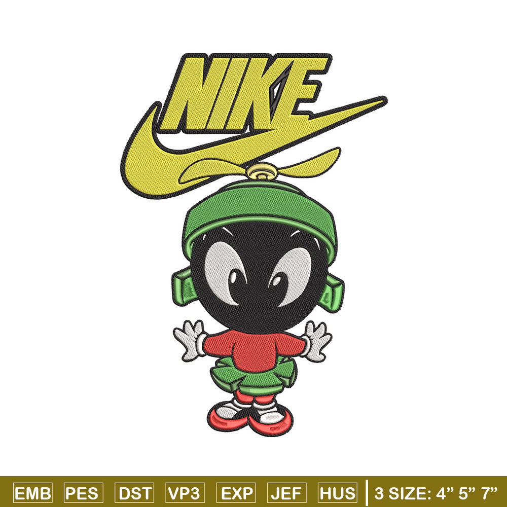Marvin nike Embroidery Design, Marvin Embroidery, Embroidery File, Nike Embroidery, Anime shirt, Digital download.jpg