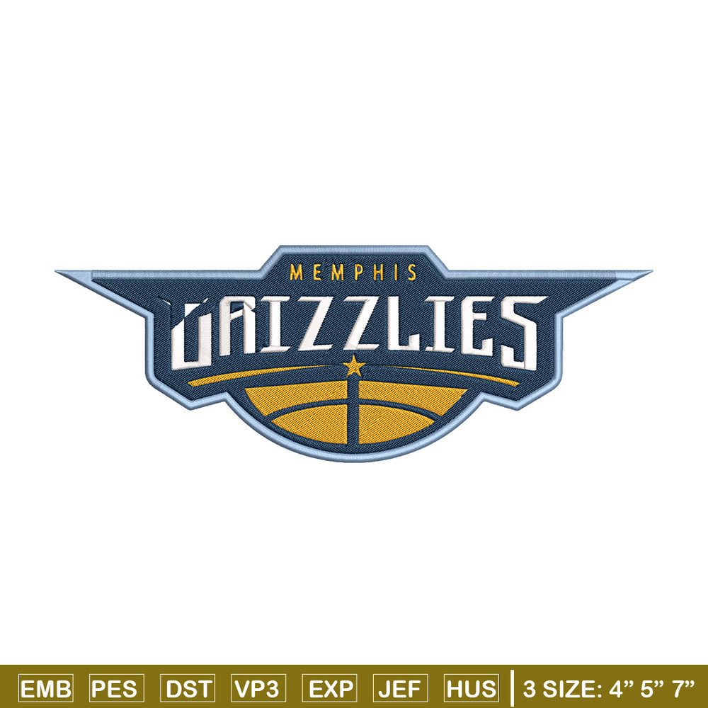 Memphis Grizzlies logo embroidery design, NBA embroidery,Sport embroidery, Embroidery design,Logo sport embroidery.jpg