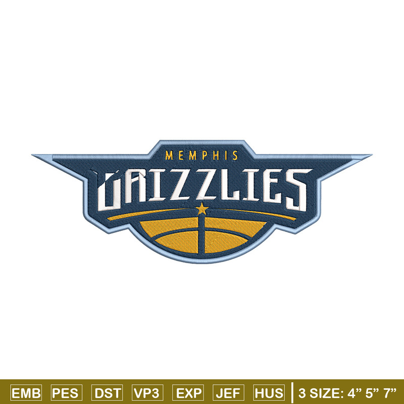Memphis Grizzlies logo embroidery design, NBA embroidery,Sport embroidery, Embroidery design,Logo sport embroidery.jpg