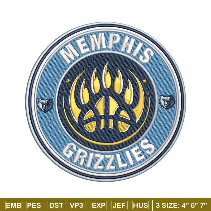 Memphis Grizzlies logo embroidery design, NBA embroidery,Sport embroidery,Embroidery design, Logo sport embroidery.jpg