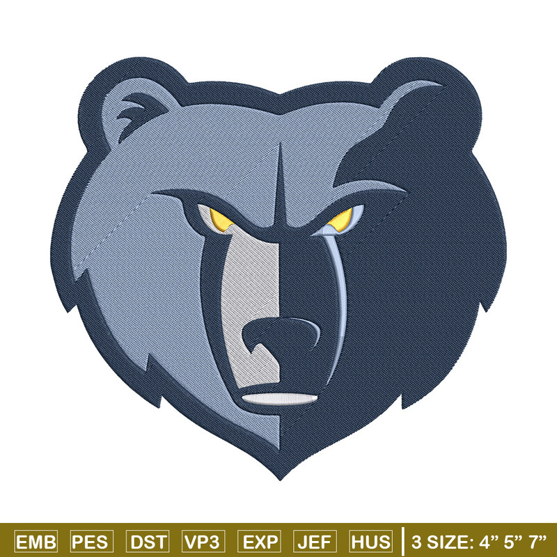 Memphis Grizzlies mascot embroidery design, NBA embroidery, Sport embroidery,Embroidery design, Logo sport embroidery.jpg