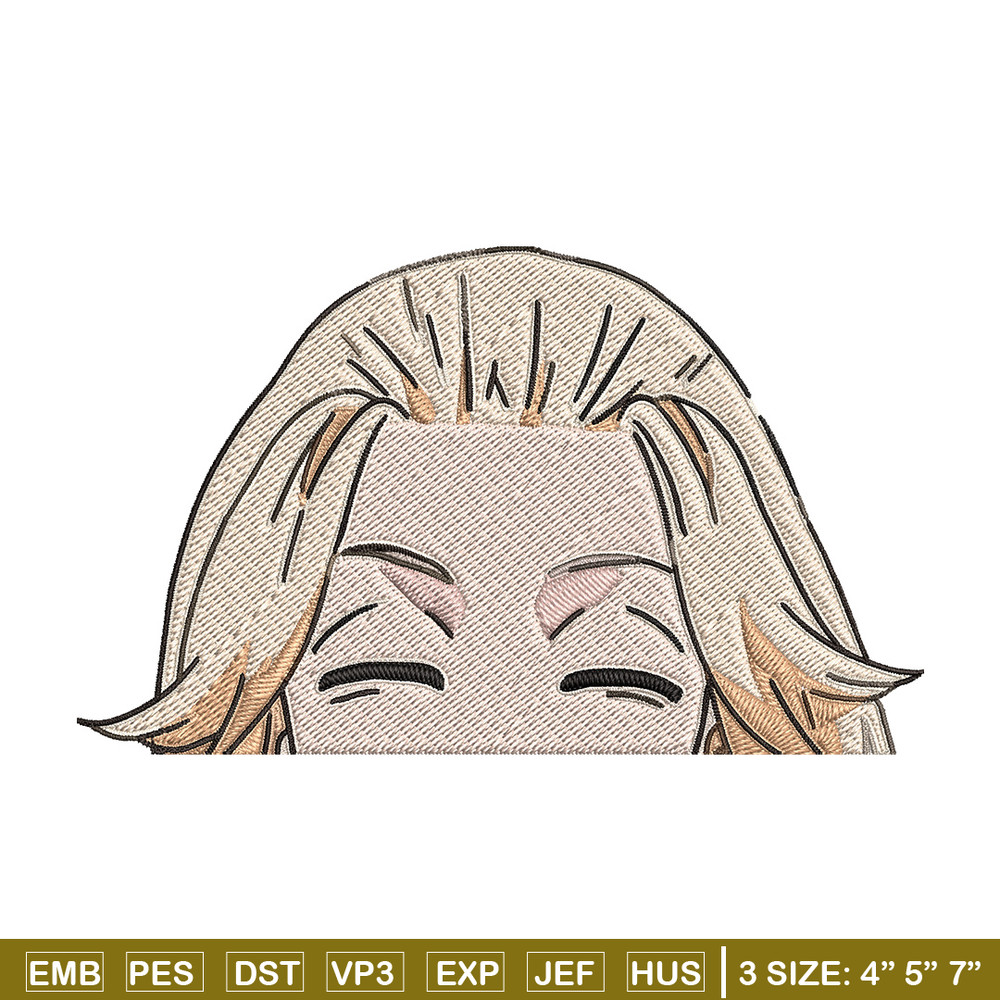 Mikey Peeker Embroidery Design, Tokyo Revengers Embroidery, Embroidery File, Anime Embroidery, Digital download..jpg